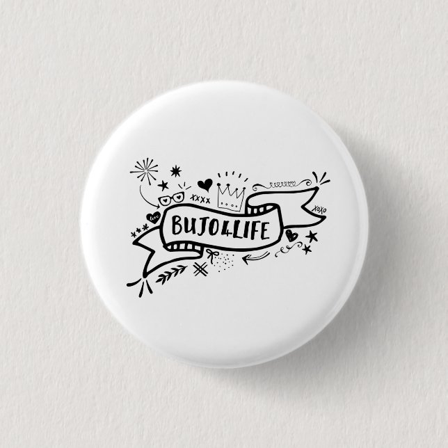 Chapa Redonda De 2,5 Cm Pin del instinto de Bujo4Life (Anverso)