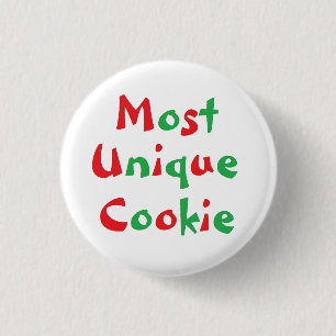 Chapa Redonda De 2,5 Cm Pin del premio de "la mayoría de la galleta únic