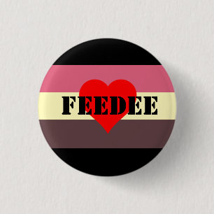 Chapa Redonda De 2,5 Cm Pin Feedee de la bandera del orgullo de Feedist