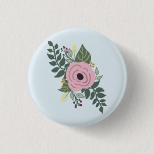 Chapa Redonda De 2,5 Cm ¡Pin~ floral!