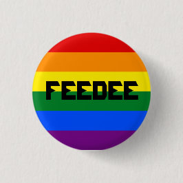 Chapa Redonda De 2,5 Cm Pin gay de Feedee