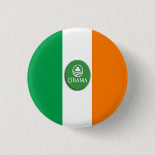 Chapa Redonda De 2,5 Cm Pin irlandés de O'Bama