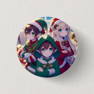 Chapa Redonda De 2,5 Cm Pin niños Navidad