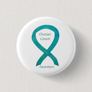 Chapa Redonda De 2,5 Cm Pin Personalizado Cinta de Conciencia Verde azulad