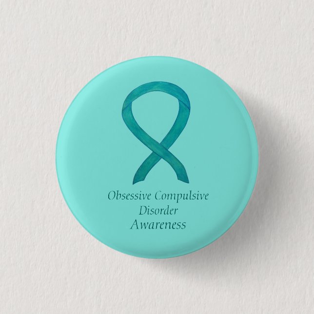 Chapa Redonda De 2,5 Cm Pin Personalizado de conciencia sobre el trastorno (Anverso)