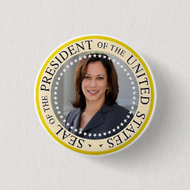Chapa Redonda De 2,5 Cm Pin presidencial Kamala Harris