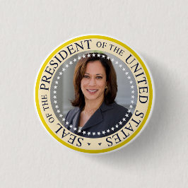 Chapa Redonda De 2,5 Cm Pin presidencial Kamala Harris