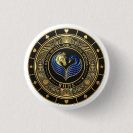 Chapa Redonda De 2,5 Cm Pin - Racing Hearts and Healing Springs