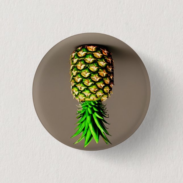Chapa Redonda De 2,5 Cm Pineapple 3 Cm Banda Redonda (Anverso)