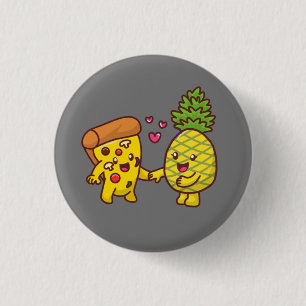 Chapa Redonda De 2,5 Cm Pineapple Pizza Pin