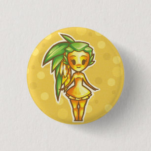 Chapa Redonda De 2,5 Cm PineappleChibi