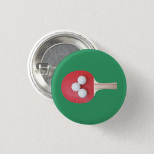 Chapa Redonda De 2,5 Cm Ping Pong Paddle y Balls