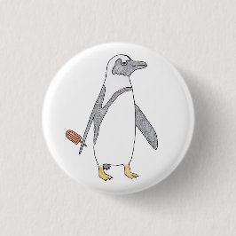Chapa Redonda De 2,5 Cm pingüino