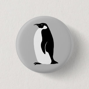 Chapa Redonda De 2,5 Cm Pingüino cutáneo
