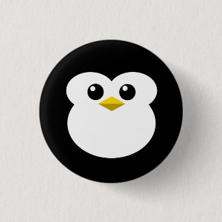 Chapa Redonda De 2,5 Cm Pingüino lindo