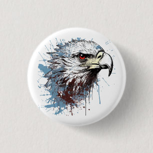 Chapa Redonda De 2,5 Cm Pintura de águila