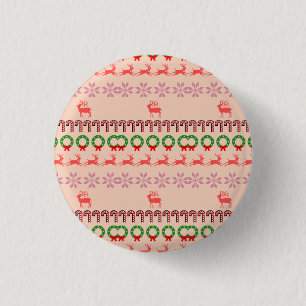 Chapa Redonda De 2,5 Cm Pintura moderna de árbol de Navidad colorido 