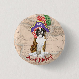 Chapa Redonda De 2,5 Cm Pirata Boxer