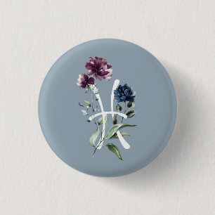 Chapa Redonda De 2,5 Cm Pisces Zodiac Glyph