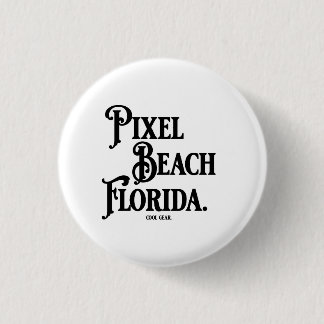 Chapa Redonda De 2,5 Cm Pixel Beach Florida T-Shirt