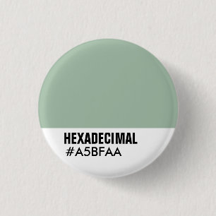 Chapa Redonda De 2,5 Cm Plantilla de color HEXADECIMAL - Custo... - Person