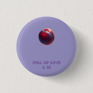 Chapa Redonda De 2,5 Cm Plum Valentines