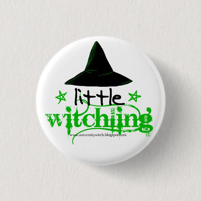 Chapa Redonda De 2,5 Cm Poco Pin de Witchling (Anverso)