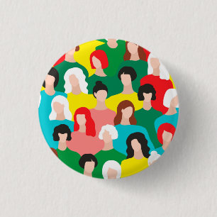 Chapa Redonda De 2,5 Cm Poder femenino