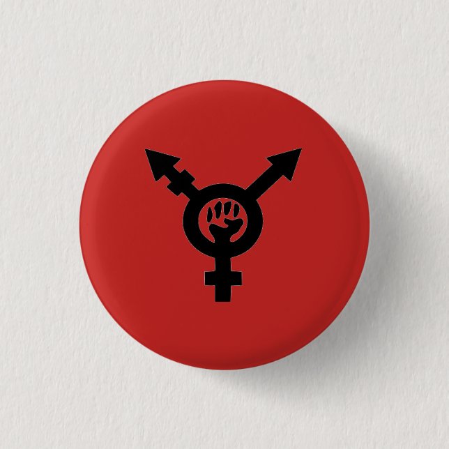 Chapa Redonda De 2,5 Cm Poder negro comunista feminista raro del (Anverso)