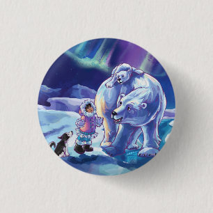 Chapa Redonda De 2,5 Cm Polar Pals