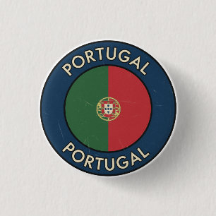 Chapa Redonda De 2,5 Cm Portugal