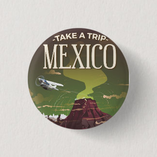 Chapa Redonda De 2,5 Cm Poster de Viajes Volcánicos