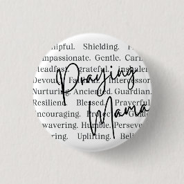 Chapa Redonda De 2,5 Cm Praying Mama Button