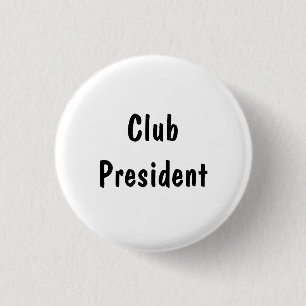 Chapa Redonda De 2,5 Cm Presidente del club