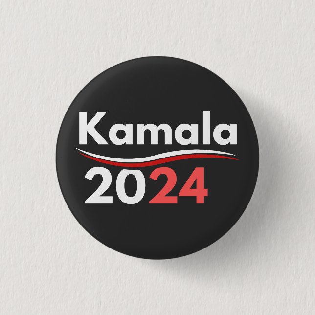 Chapa Redonda De 2,5 Cm presidente kamala harris, presidente harris (Anverso)