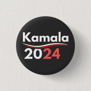 Chapa Redonda De 2,5 Cm presidente kamala harris, presidente harris
