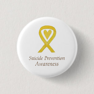 Chapa Redonda De 2,5 Cm Prevención del suicidio Pins de cinta de opciones