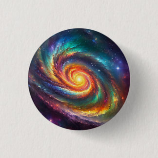 Chapa Redonda De 2,5 Cm Pride Galaxy - 