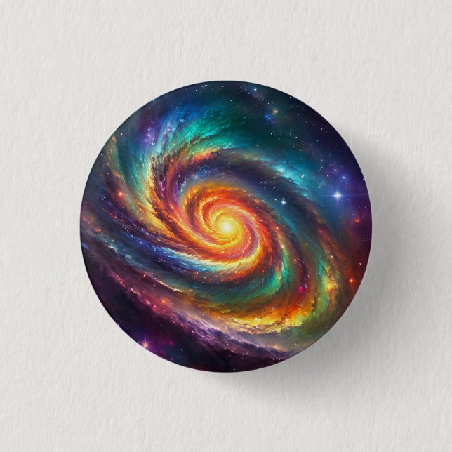 Chapa Redonda De 2,5 Cm Pride Galaxy -  (Anverso)