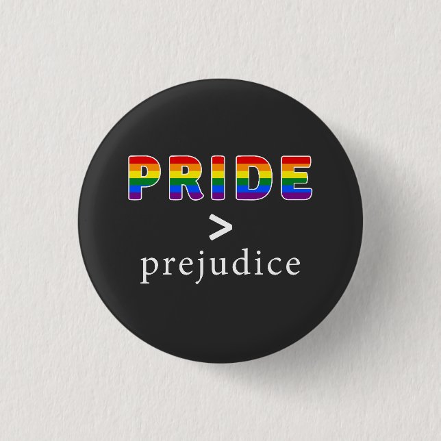 Chapa Redonda De 2,5 Cm Pride & Prejudice Pride (Anverso)