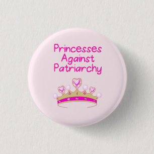 Chapa Redonda De 2,5 Cm Princesas Against Patriarchy