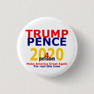 Chapa Redonda De 2,5 Cm Prisión de Trump 4 2020