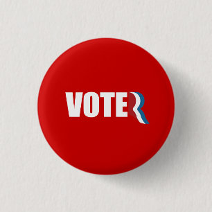 Chapa Redonda De 2,5 Cm PRO-ROMNEY - ROMNEY SE POSTEA PARA VOTANTES — .png