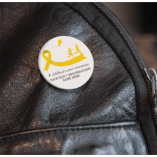 Chapa Redonda De 2,5 Cm Promocional de Conciencia sobre el Cáncer Infantil