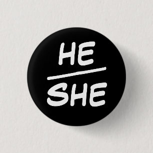 Chapa Redonda De 2,5 Cm Pronoun Black & White Badu