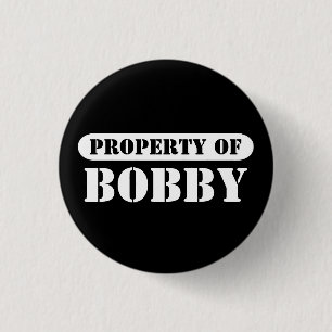Chapa Redonda De 2,5 Cm Propiedad de Bobby Button