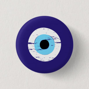 Chapa Redonda De 2,5 Cm Protección Griega Del Equipo Ojo Malvado Nazar Amu