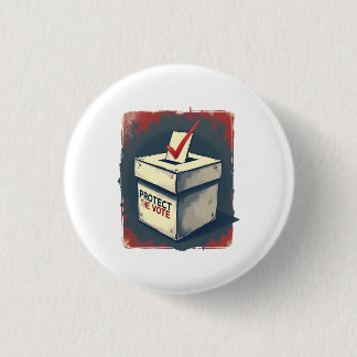 Chapa Redonda De 2,5 Cm Protege el voto