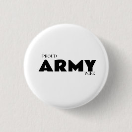 Chapa Redonda De 2,5 Cm Proud army wife