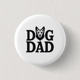 Chapa Redonda De 2,5 Cm Proud Dog Dad Apparel & Accessories